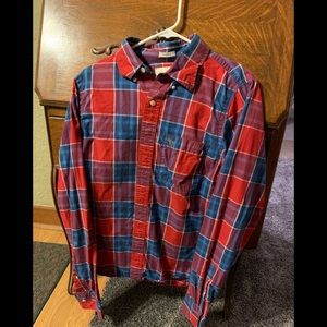 Abercrombie plaid button down - large